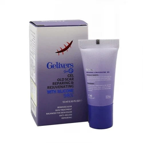 ژل ترمیم کننده پوست گلیورز مدل silicone مناسب برای انواع پوست حجم 15 میلی لیتر