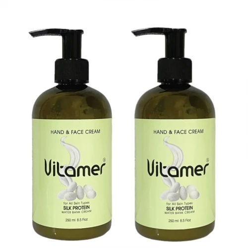 کرم آبرسان ویتامر مدل ابریشم حجم 252 میلی لیتر مجموعه دو عددی