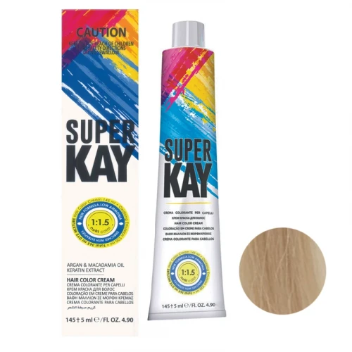 رنگ مو سوپرکی شماره 10.1 حجم 145 میلی لیتر رنگ بلوند نقره ای پلاتینه