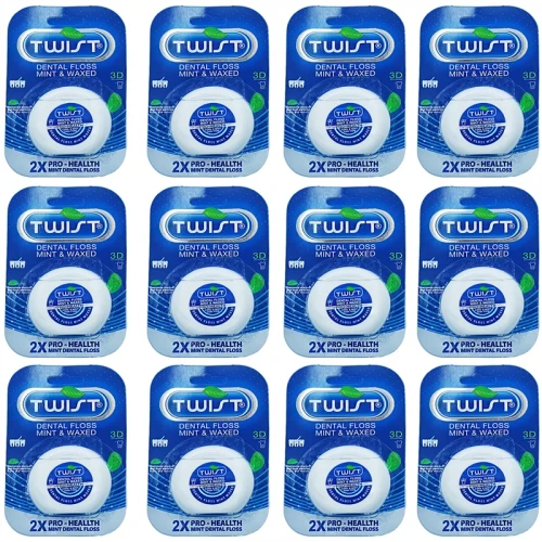 نخ دندان تویست مدل MEF بسته 12 عددی