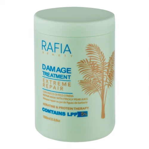 ماسک ترمیم کننده مو رافیا مدل LPP مناسب برای موهای آسیب دیده حجم 1000 میلی‌لیتر