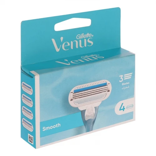 تیغ یدک ژیلت مدل Venus Smooth بسته 4 عددی