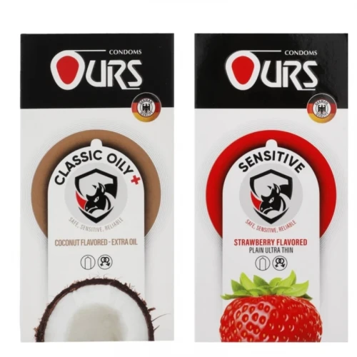 کاندوم ساده اورز مدل OILY PLUS بسته 12 عددی  به همراه کاندوم ساده اورز مدل SENSETIVE بسته 12 عددی