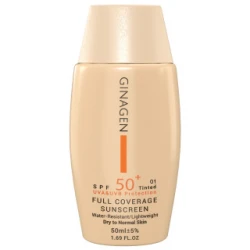 ضد آفتاب رنگی ژیناژن SPF50 | پوشش کامل و محافظت