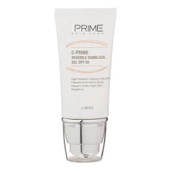 ژل ضدآفتاب بی‌رنگ پرایم SPF50 مدل C-Prime مناسب برای انواع پوست، حجم 40 میلی‌لیتر