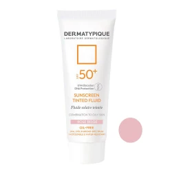 خرید فلوئید ضدآفتاب رنگی درماتیپیک، 50 SPF، مدل TINTED FLUID