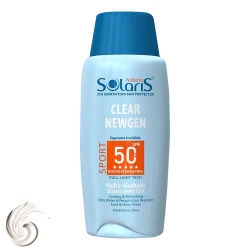 خرید ژل ضدآفتاب بی‌رنگ آردن سولاریس SPF50 مدل Clear Newgen