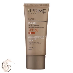 خرید کرم ضدآفتاب بدون رنگ پرایم مدل Anti Aging SPF50