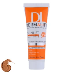 خرید کرم ضد آفتاب رنگی درمالیفت مدل سانلیفت با  SPF 50