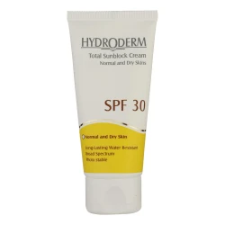خرید کرم ضدآفتاب بی‌رنگ هیدرودرم SPF30
