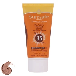 خرید کرم ضدآفتاب و آنتی‌آکنه رنگی سان‌سیف مدل SPF35