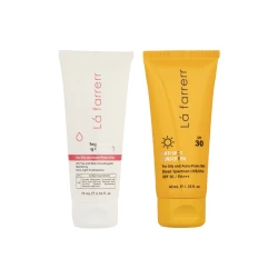 خرید کرم آبرسان لافارر مدل 01 + کرم ضدآفتاب مدل SPF30