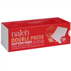 خرید پد پاک کننده آرایش صورت ناژه مدل Double Press (120عددی)
