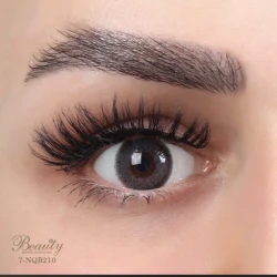 خرید لنز چشم بیوتی شماره 7 مدل NQB210 رنگ خاکستری تیره