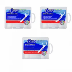 نخ دندان کانفیدنت | مجموعه 3 عددی | بهداشت دهان