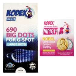 خرید کاندوم ناچ کدکس Big Dots و Nobel