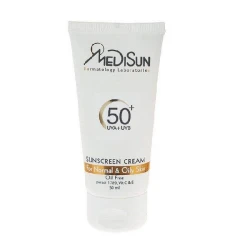 خرید کرم ضد آفتاب بی‌رنگ مدیسان، SPF 50 حجم 50 میلی‌لیتر