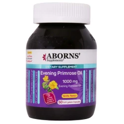 خرید کپسول ژلاتینی روغن گل مغربی 1000 میلی گرم ابورنز 50 عدد