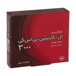 محلول خوراکی ال - کارنیتین 3000 میلی گرمی بی اس کی  بسته 10 عددی