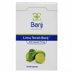 کپسول نرم لیمو ترش 75 میلی گرم باریج اسانس بسته 60 عددی