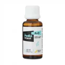 قطره ویتامین آ+د پدیابست با طعم موز - 30 میلی لیتر