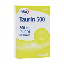 کپسول تائورین یوروویتال _ 500 میلی گرم بسته 30 عددی
