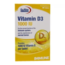 قرص ویتامین D3-1000 واحدی  بسته 60 عددی