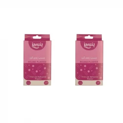 چسب زخم پنبه ریز مدل ROUND PLASTER مجموعه 2 عددی