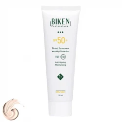 کرم ضدآفتاب رنگی بیکن +SPF50 شماره +1، مناسب پوست‌های چرب، حجم 50 میلی‌لیتر