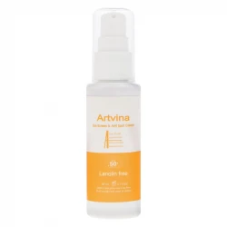 کرم ضد آفتاب بدون رنگ آرت وینا SPF 50 مدل Highly Effective محافظ UVA ،UVB و PA+++، ضد حساسیت، ضد چروک و ضد پیری مناسب انواع پوست حجم 50 میلیلیتر