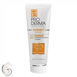 کرم ضدآفتاب و مرطوب‌کننده پرودرما مدل SPF60، حجم 40 میلی‌لیتر
