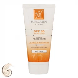 کرم ضدآفتاب بی‌رنگ مای SPF30 مدل Intense Protection، مناسب پوست‌های مختلط و چرب، حجم 50 میلی گرم