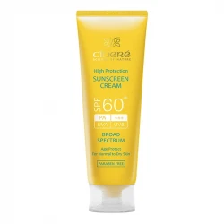 کرم ضدآفتاب بی‌رنگ سینره مدل SPF60 مناسب انواع پوست، حجم 50 میلی‌لیتر