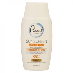کرم ضد آفتاب بدون رنگ پیکسل SPF35 ‌مدل Physical مناسب انواع پوست‌ حجم 50 میلی‌لیتر