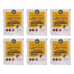ماسک روشن کننده صورت دکتر عیدی آلگا مدل جلبک دریایی بسته 6 عددی
