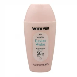 فلوئید ضد آفتاب بدون رنگ ویت یو spf50 مدل فیوژن محافظ UVA،UVB مناسب برای انواع پوست حجم 60 میلی لیتر