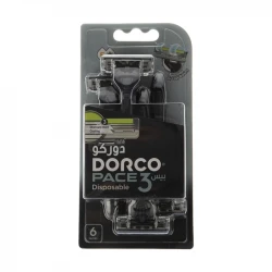 خودتراش دورکو مدل Pace 3 Disposable تحت لیسانس بسته 6 عددی