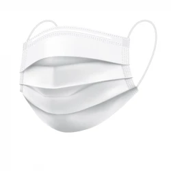 ماسک تنفسی مدل سه لایه سفید 608040001 بسته 50 عددی