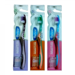 مسواک بنسر مدل PREMIER CLEAN با برس سخت بسته 3 عددی 