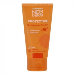 کرم ضدآفتاب بی‌رنگ نئودرم مدل Highly Protective SPF50، مناسب پوست‌های چرب تا مختلط، حجم 50 میلی‌لیتر