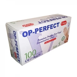 دستکش وینیل دستکش حریر مدل 01 سایز اسمال بسته 100 عددی