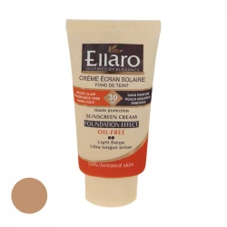 کرم ضد آفتاب رنگی الارو SPF30 سری Foundation Effect مدل Light Beige مناسب پوست های چرب تحت لیسانس حجم 40 میلی لیتر
