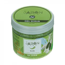 ژل اسکراب لایه بردار پوست ژبن پلاس مدل Olive وزن 375 گرم