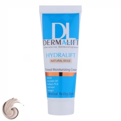 کرم مرطوب کننده رنگی صورت درمالیفت مدل HYDRALIFT مناسب پوست‌های معمولی و خشک حجم 40 میلی لیتر