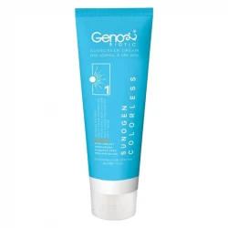 کرم ضد آفتاب بدون رنگ ژنوبایوتیک SPF 50 مدل 388 ‌مناسب پوست‌های خشک و معمولی حجم 50 میلی‌لیتر