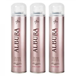 اسپری چسب مو آلبورا مدل Ultra Forte حجم 250 میلی لیتر مجموعه 3 عددی