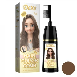 فوم رنگ مو موقت دکسی مدل Comb حجم 200 میلی لیتر رنگ قهوه ای