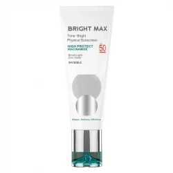 کرم ضد آفتاب بدون رنگ برایت مکس SPF 50 مدل PHY ‌مناسب انواع پوست حجم 40 میلی‌لیتر