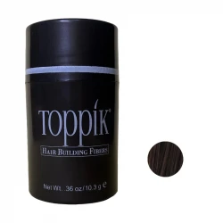 پودر پرپشت کننده مو تاپیک مدل FIBER وزن 10.3 گرم رنگ قهوه ای تیره 