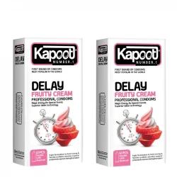 کاندوم کاپوت مدل Delay Fruity Cream مجموعه 2 عددی